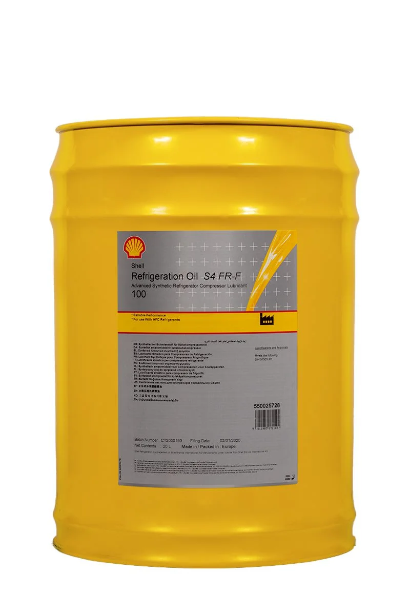SHELL REFRIGERATION OIL S4 FR-F 100 20L SHELL REFRIGERATION OIL S4 FR-F 100 20L