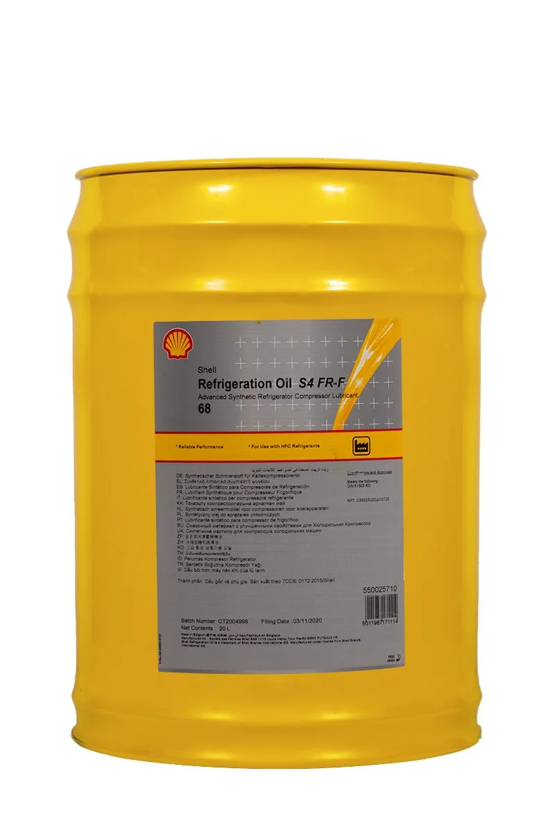 SHELL REFRIGERATION OIL S4 FR-F 68 20L SHELL REFRIGERATION OIL S4 FR-F 68 20L