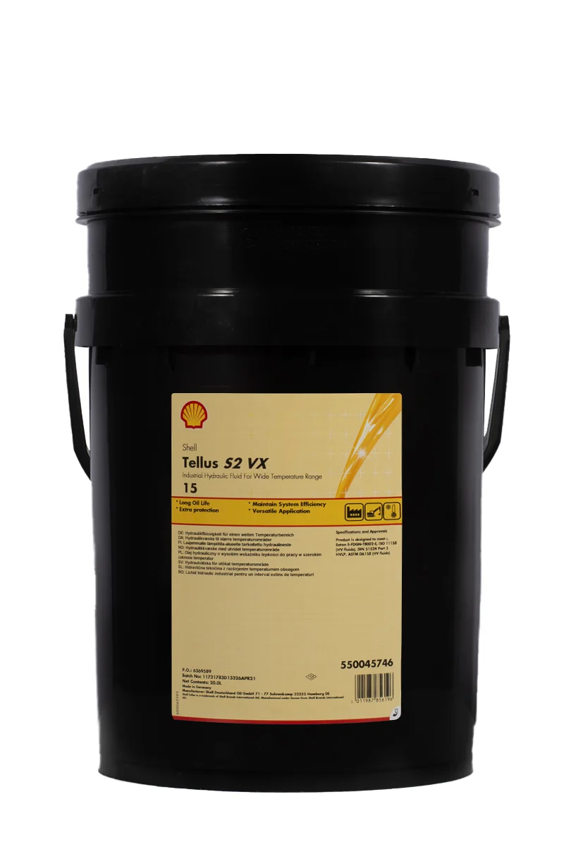 SHELL TELLUS S2 VX 15 20L SHELL TELLUS S2 VX 15 20L