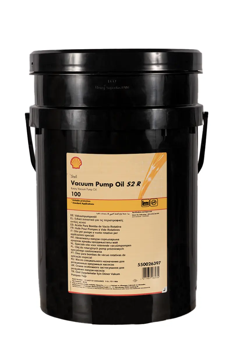 SHELL VACUUM PUMP OIL S2 R 100 20L SHELL VACUUM PUMP OIL S2 R 100 20L
